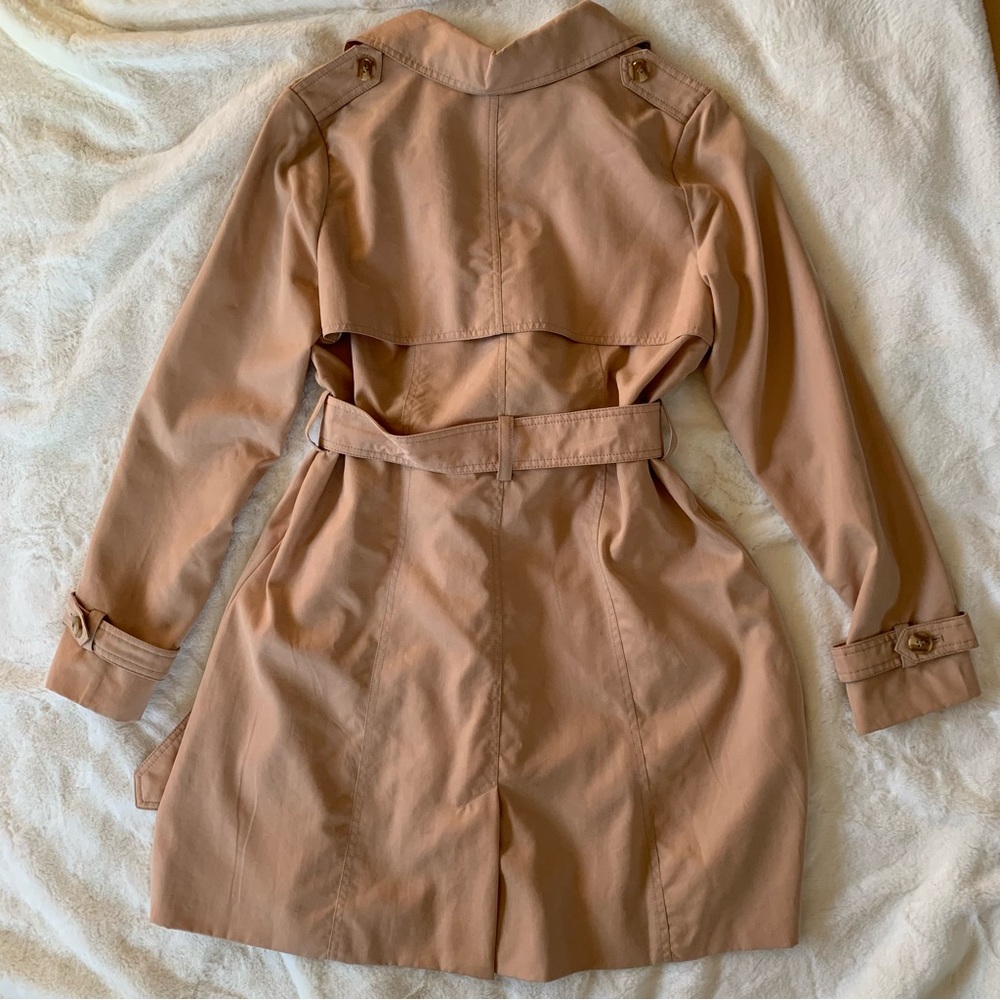 FOREVER 21 Peach Trench Coat XS - Picture 4 of 11